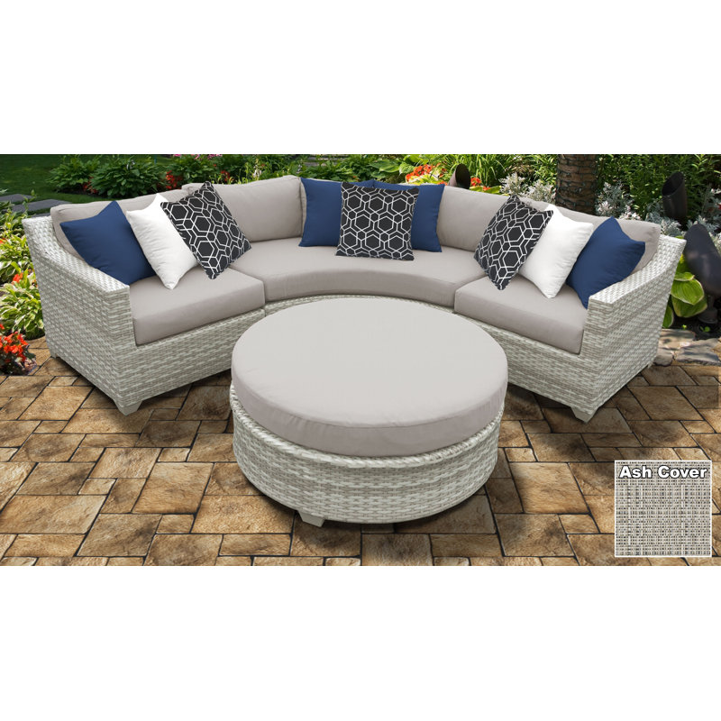 Sol 72 Outdoor™ Falmouth Wicker 4 Person Outdoor Seating Group with